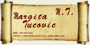 Margita Tucović vizit kartica